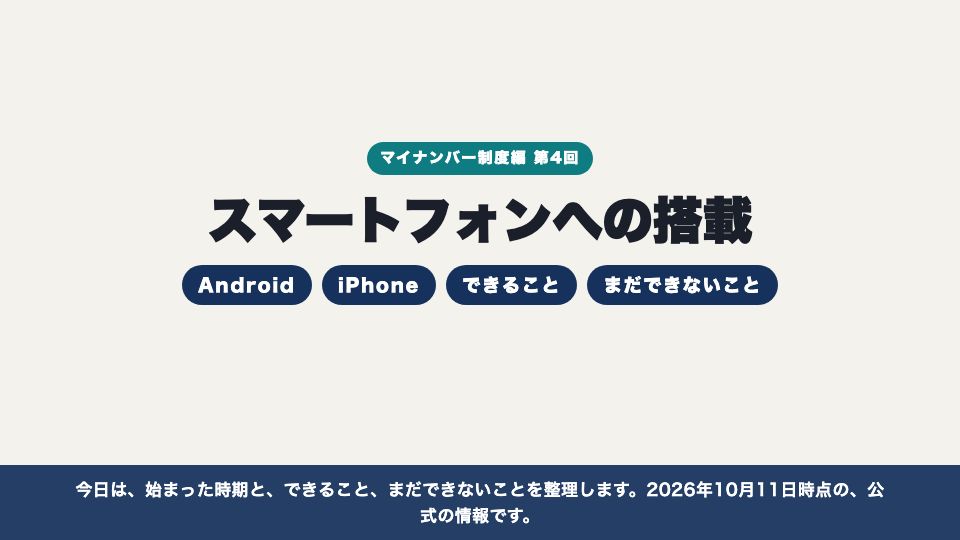 動画の画面：はじめに（スマートフォンへの搭載）