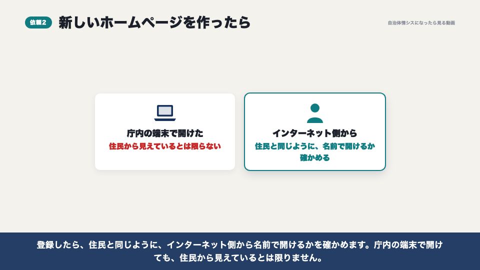 動画の画面：新しいホームページを作ったら（IPアドレスとDNS）
