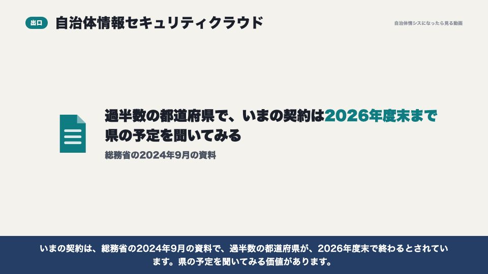 動画の画面:インターネットへの出口(インターネットにつながるLGWAN-ASPと、セキュアブラウザ)