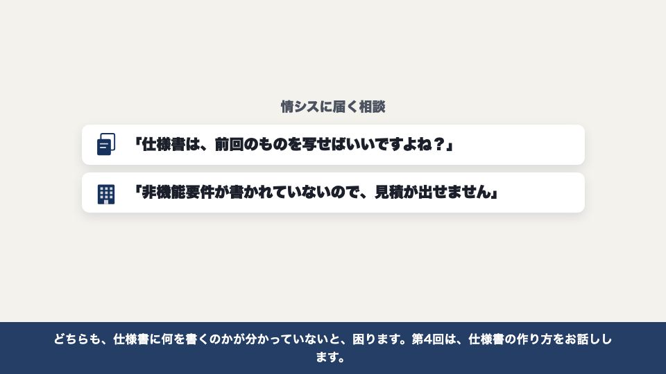 動画の画面:はじめに(仕様書の作り方)